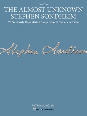cover image of The Almost Unknown Stephen Sondheim